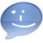 iChat Aqua Smile Icon